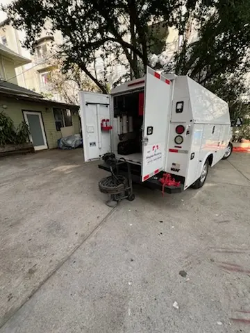 Magnet Plumbing service vehicle on-site for Water Heater Repair in Port Tampa Communities